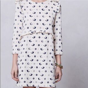 Karen Walker Runaway Sealife Whales Novelty Print Sweatshirt Dress size 6